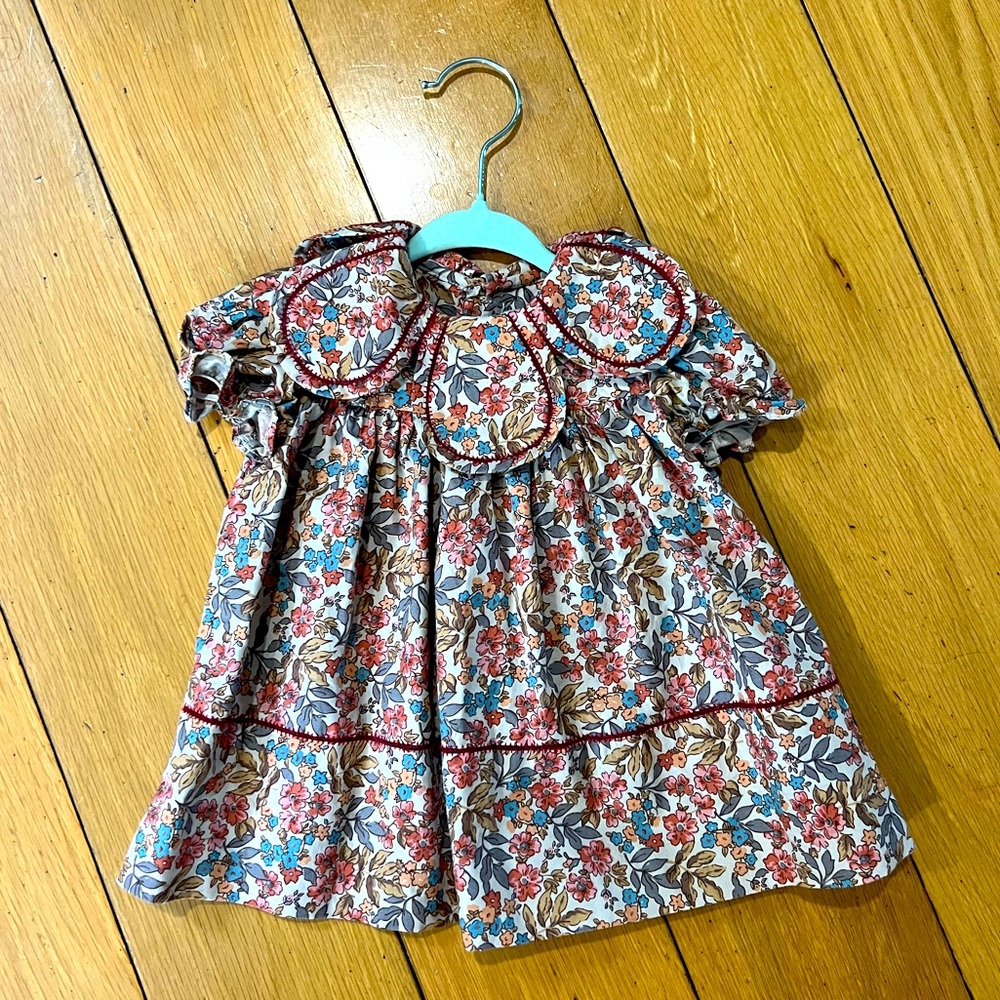 Sophie & Lucas Petal Collar Dress; Size 6m; EUC